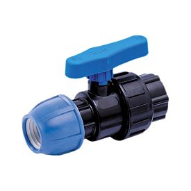Кран шаровой компресс Дн32х3/4" ВР Ру16 РосТурПласт 14398