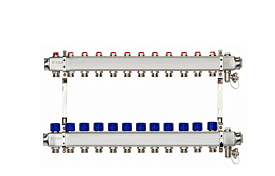 Комплект коллекторов SSM-12R set с кронштейнами, 12 контуров