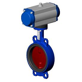 Затвор дисковый Tecofi VPI4448-N03EP0040 DN40 PN16 с пневмоприводом...