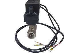 Двухходовой шар.кран TECHNO HKS232-04DF/24V, нерж.сталь 304, DN32, ...