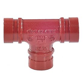 Тройник равност п/муфту XGQT03 Ду50(Дн60) грувлок LEDE