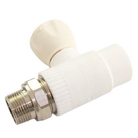 Кран PPRC нак.гайка 25*3/4 прямой MeerPlast