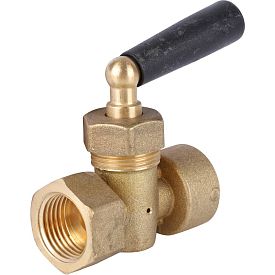 Кран для манометра резьбовой STOUT, BP/BP, DN 1/2 PN 16, латунный...