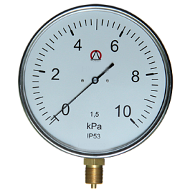 НМ-100-(0..10,0)кПа-1,5-У3 Напоромер,корпус нерж., IP53, радиальный...