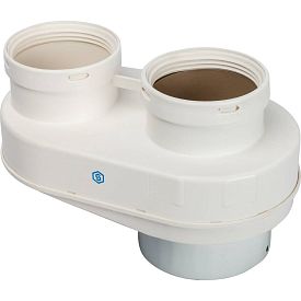 SCA-8080-230002 STOUT Элемент дымохода DN80/80 адаптер для подкл. р...