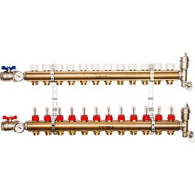SMB 0473 000012 STOUT Распределительный коллектор из латуни с расхо...