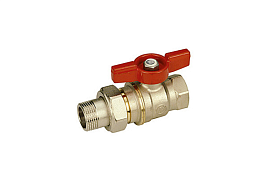 Кран шаровой переходной Giacomini DADO R919 3/4"F x 1"M Р...