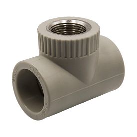 Тройник комб. вн 32х3/4''х32 EVER® plast СЕРЫЙ (Россия)*
