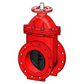 Задвижка Tecofi VOC4241CMR-G04EP0050 Ду 50 Ру16 чугунная с обрезине...