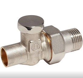 R17CX003, Прямой отсечной клапан под пайку, 1/2" x 15