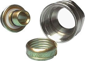 Никелированный евроконус (3/4"), Ø16