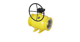 Кран шаровой газовый П/П фланцевый с редуктором LD, КШЦФ Р Gas, Ду5...