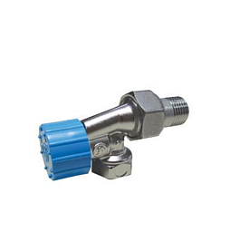 R415HX003, Угловой осевой термостатический клапан с резьб. подсоеди...