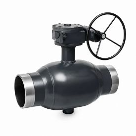 Кран шаровой БИВАЛ, КШТХ 12, Ду 400, Ру 25, стальной, под приварку,...