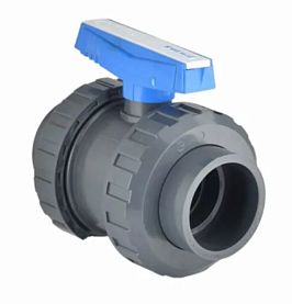 Шаровой кран промышленный муфтовое окончание под клей d32, DN25, EPDM, PN16