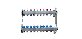 USYSTEMS коллектор FT с клапанами стальной, выходы 9x3/4" Евроконус '1И