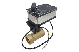 Двухходовой шаровый кран TECHNO HK225-SC05DN/230V, DN25, G1 электро...