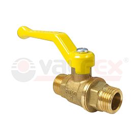 Кран шаровой для газа VALFEX 1/2'' Ду 15 Ру 25 латунный , штуцер-шт...