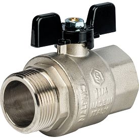 Кран шаровой полнопроходной STOUT, ВР/НР, DN 1 1/4 PN 50, латунный,...