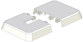 Крышка для напольного кронштейна 85х125