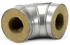 Отвод 90 XOTPIPE L ME 108-40 в оцинкованной оболочке