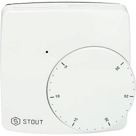 STE-0002-000004 STOUT Проводной электронный термостат WFHT-BASIC со...