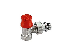 R401PX232, Угловой термостатический клапан с преднастройкой, 3/8"