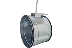 Регулирующая заслонка TECHNO TKD-315 круглая с площадкой под привод...