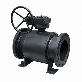 Кран шаровой БИВАЛ, КШТ.12, Ду 300, Ру 25, стальной, фланцевый, с р...