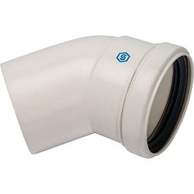 SCA-8080-000045 STOUT Элемент дымохода конденсац. угол 45&deg; DN80 м/п PP-FE