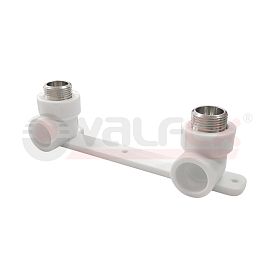 Комплект настенный для смесителя 25х3/4" н.р. PRO (12/3) (Valfex) БЕЛЫЙ