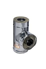 Ferrum HF 30-50 Сэндвич-тройник 90&deg; (430/0,8мм + нерж.) Ф130х200