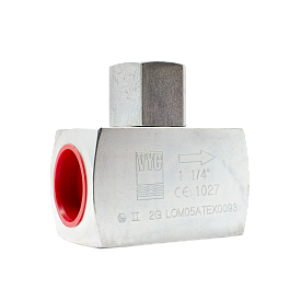 Клапан обратный плунжерный VYC 179-03-015 Ду 1/2" Ру 250 нержа...
