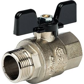 Кран шаровой полнопроходной STOUT, ВР/НР, DN 3/4 PN 50, латунный, р...