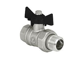 Кран шаровой латунный VALFEX DeltaPro для ВОДЫ 1/2" ВР/НР баб,...