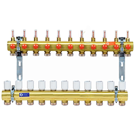 R553FZY051, Сборный коллекторный узел с расходомерами, 1" x 3/4"E /11