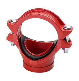 Тройник грувлок Meide, FT01, 88,9 х 48,3 мм (3 х 1 1/2"), с пазами, FT01F222508