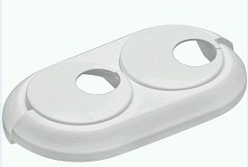 USYSTEMS декоративная накладка Smart Radi двойная 16 мм белая '200И