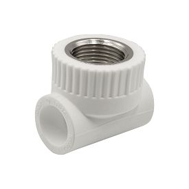 Тройник комб. вн 20х3/4''х20 EVER® plast БЕЛЫЙ (Россия)*