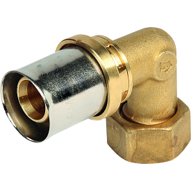 RM130PY033, Угольник с накидной гайкой и плоским седлом, 1/2" x (16x2)