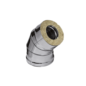 Ferrum GS 30-50 Сэндвич-колено 135° (430/0,5мм + нерж.) Ф135х200