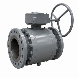 Кран шаровой БИВАЛ, КШТХ 12, Ду 300, Ру 25, стальной, фланцевый, с ...