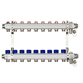 Комплект коллекторов SSM-9R set с кронштейнами, 9 контуров