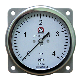 ДНМ-100-(0...10,0)кПа-1,5-У3 Дифманометр напоромер, корпус Ф100мм.,...