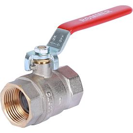 Шаровый кран ROMMER RBV, DN 1, PN 40, латунный, ВН/ВН, ручка-рычаг,...