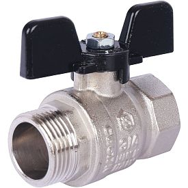 Кран шаровой стандартнопроходной STOUT, ВР/НР, DN 3/4 PN 40, ручка ...