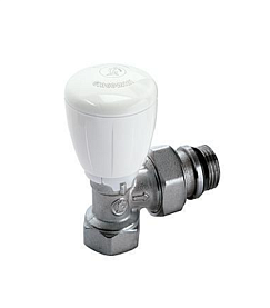 R421X133, Угловой микрометрический термостатический клапан, 1/2"