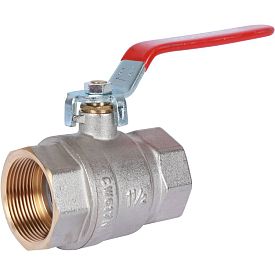 Шаровый кран ROMMER RBV, DN 1 1/2, PN 40, латунный, ВН/ВН, ручка-ры...