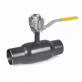 Кран шаровой газовый Н/П приварной с редуктором LD, КШЦП Р Gas, Ду6...