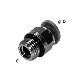Штуцер соединительный для привода_AISI 304_4443_G 1/4" - 6